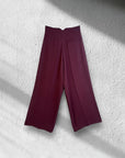 Pantaloni palazzo in crêpe cady