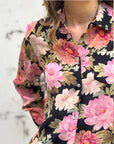 Camicia in viscosa a fiori