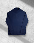 Maglione collo a lupetto in lana Baruffa- filati Zegna