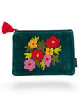 Pochette in velluto ricamato 3 misure