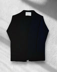 Cardigan senza bottoni in lana Baruffa - filati Zegna