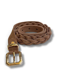 Cintura treccia in camoscio