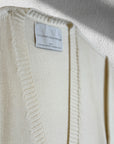 Cardigan senza bottoni in lana Baruffa - filati Zegna