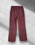 Pantaloni in fustagno vino