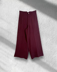 Pantaloni palazzo in crêpe cady