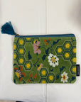 Pochette in velluto ricamato 3 misure