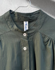 Camicia voile di cotone collo alla coreana