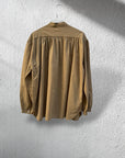 Camicia voile di cotone collo alla coreana