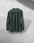 Camicia voile di cotone collo alla coreana
