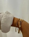 Bracciali a Cerchio in Ottone Galvanizzato Oro