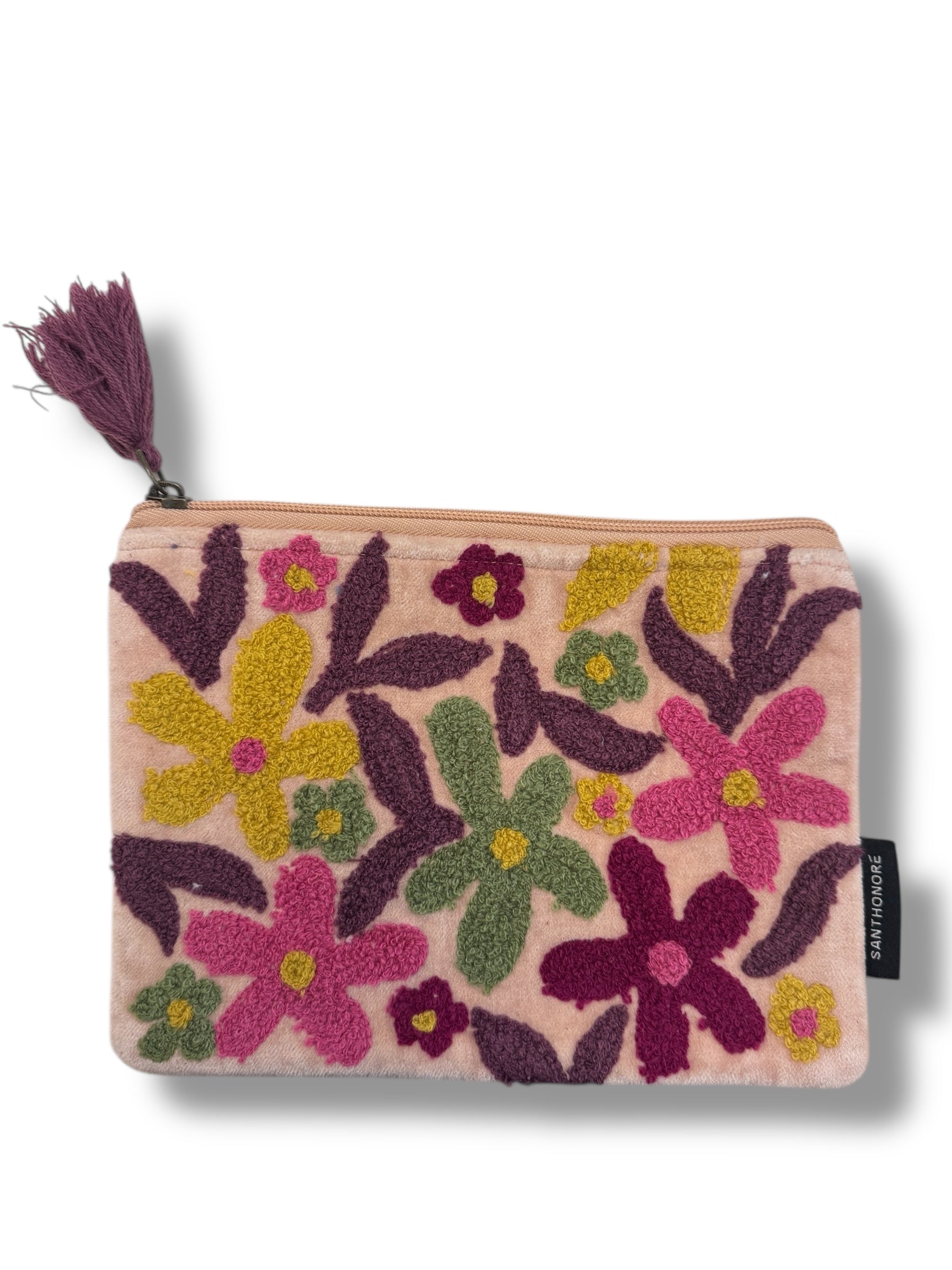 Pochette in velluto ricamato 3 misure