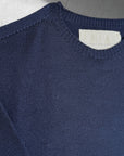 Maglione girocollo in lana Baruffa - filati Zegna