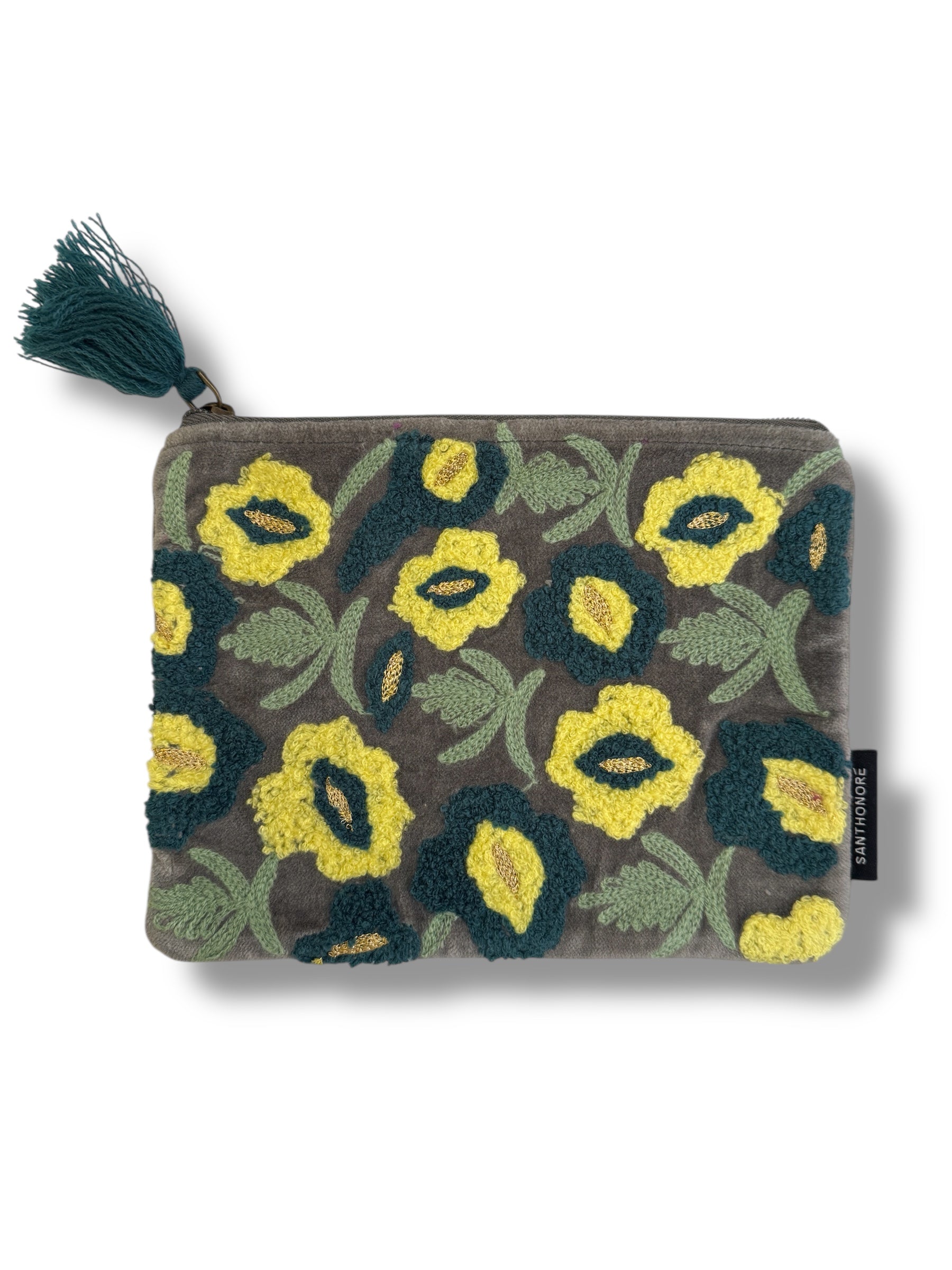 Pochette in velluto ricamato 3 misure