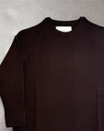 Maglione a trapezio in lana baruffa -filati Zegna