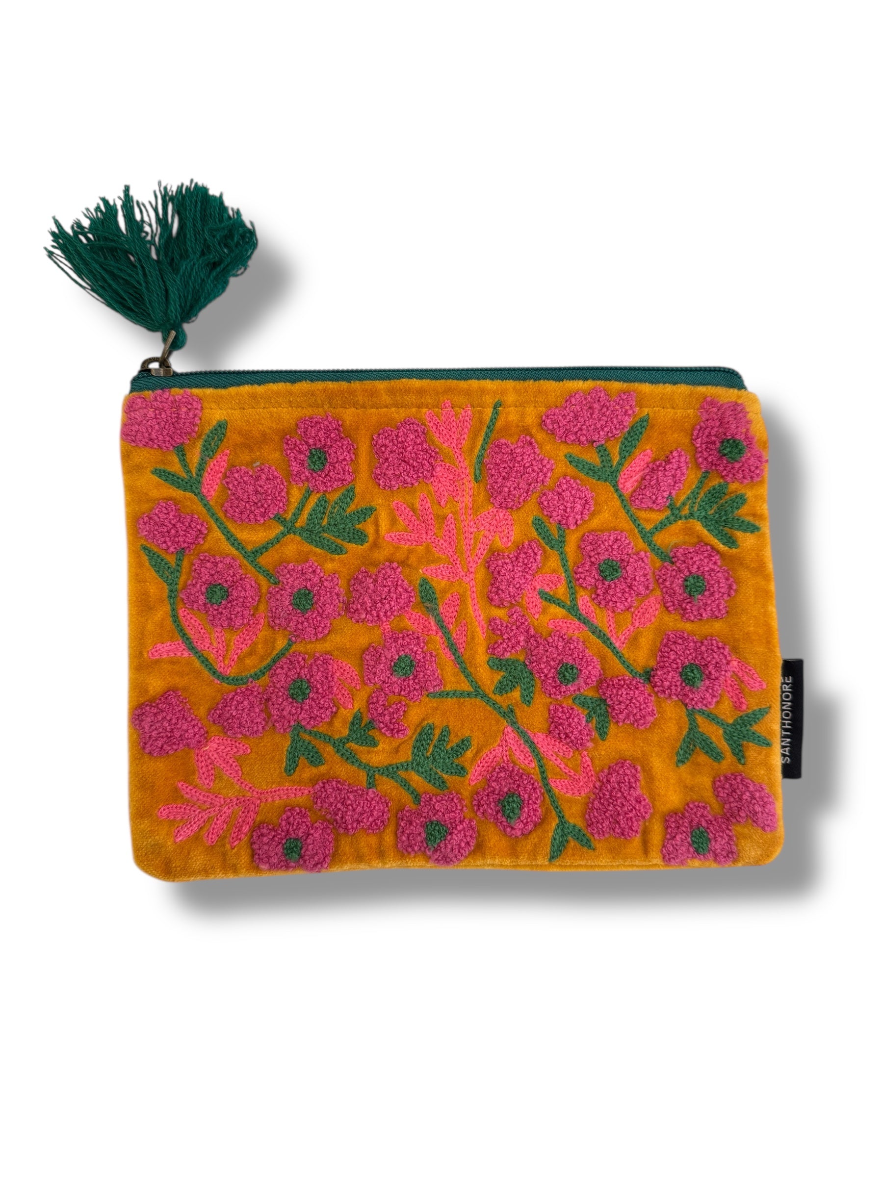 Pochette in velluto ricamato 3 misure