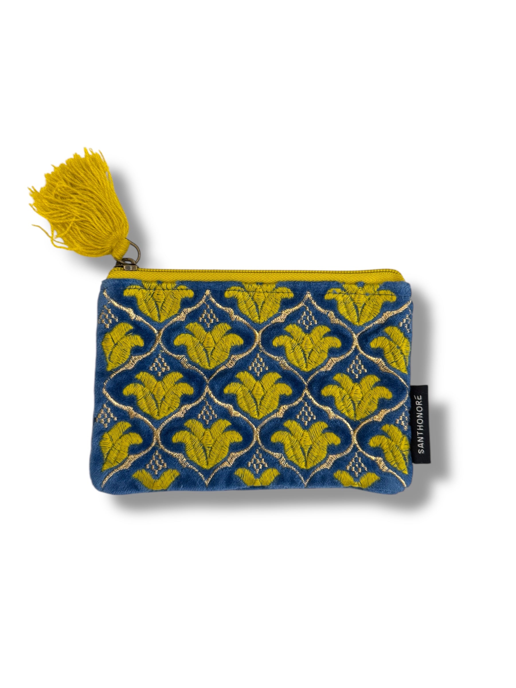 Pochette in velluto ricamato 3 misure