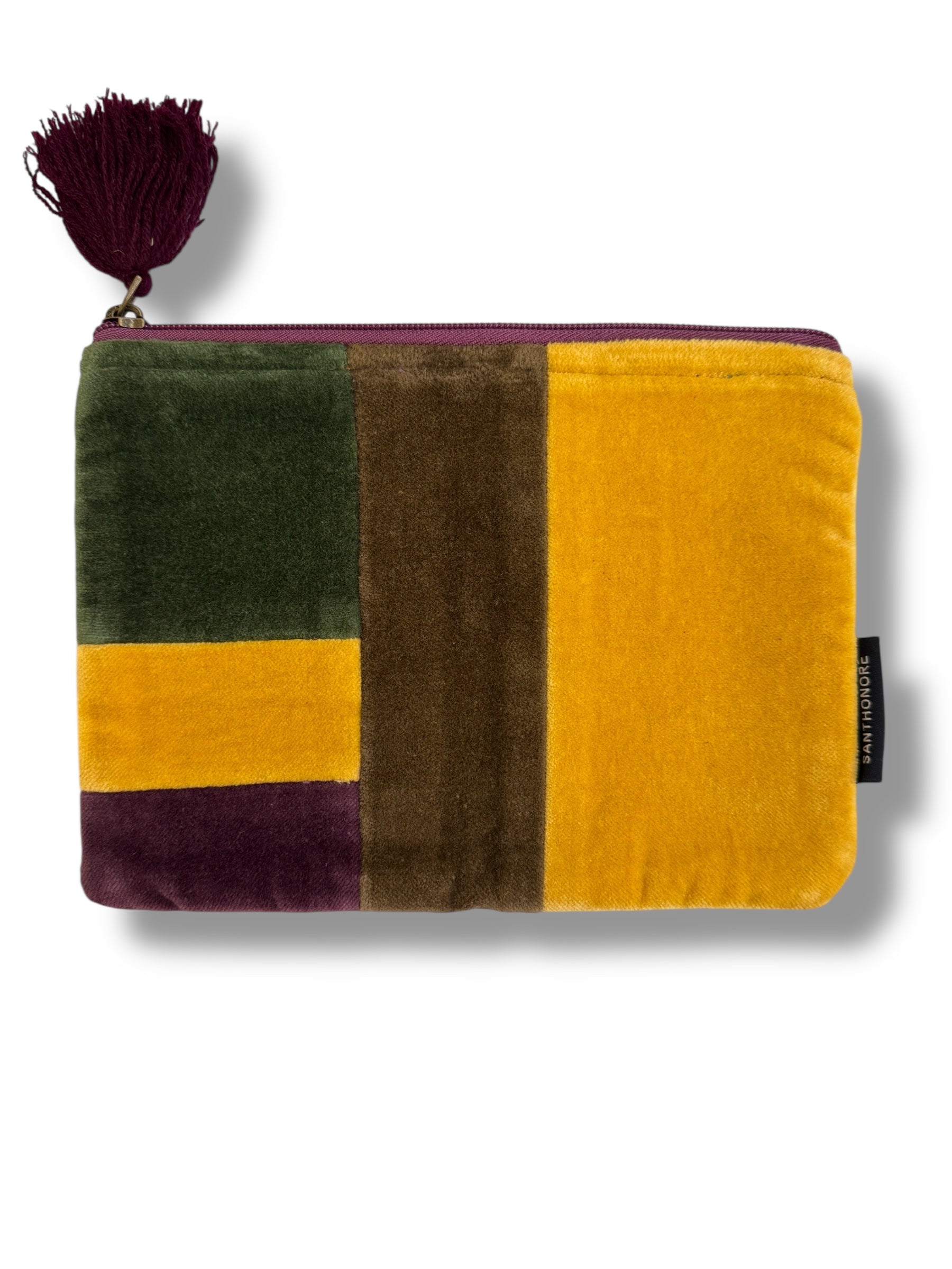 Pochette in velluto ricamato 3 misure