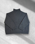 Maglione collo a cratere lana e cachemire