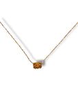 Collana in velluto e cristalli