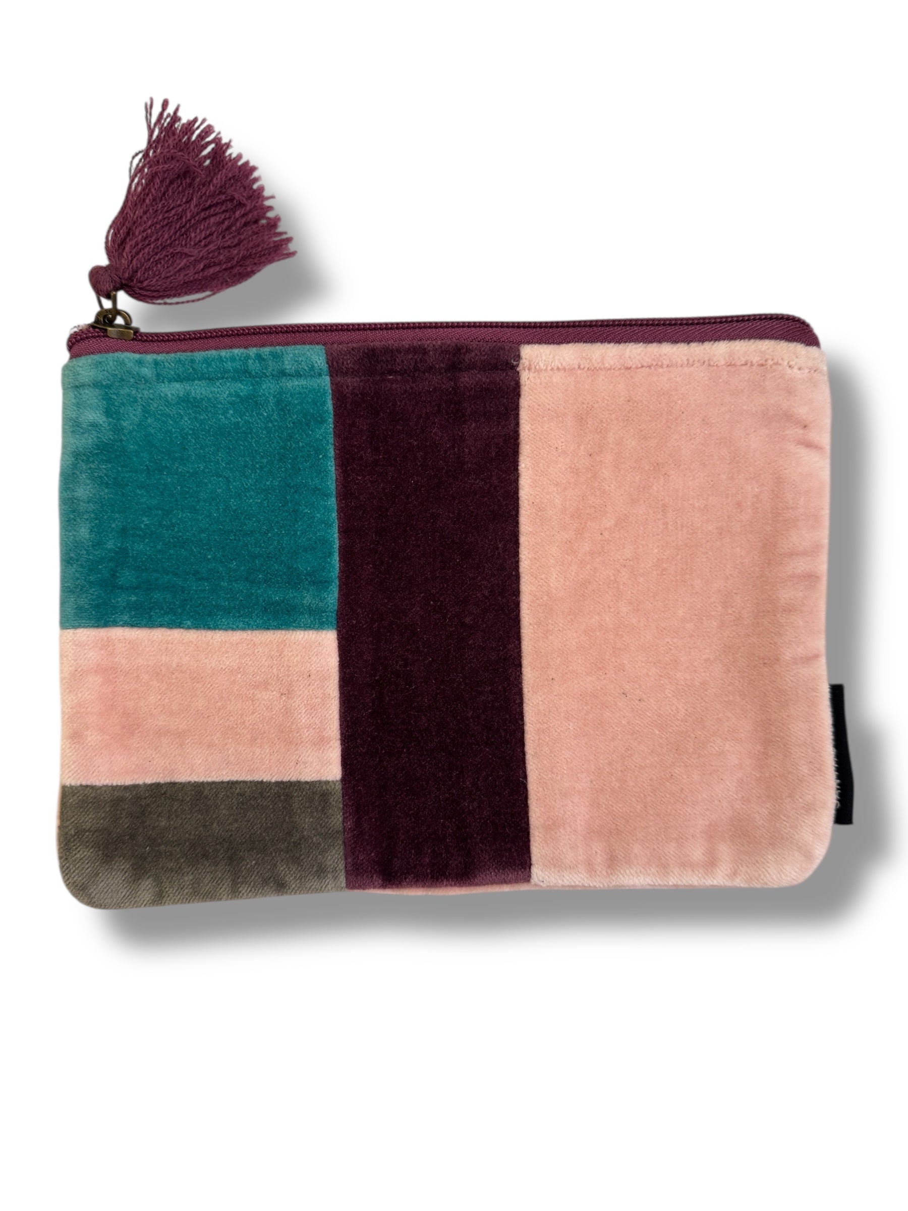 Pochette in velluto ricamato 3 misure
