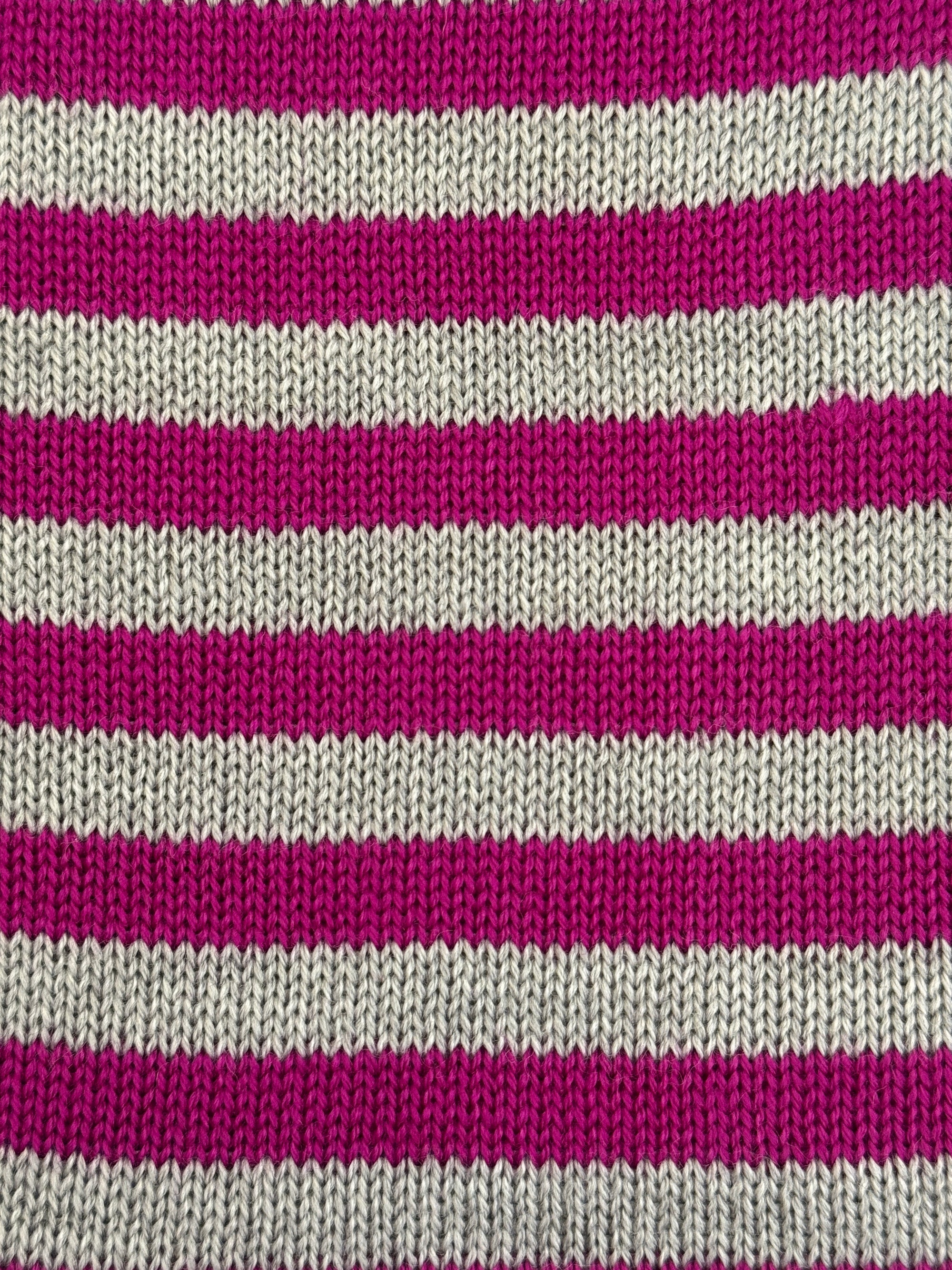 Sciarpa a righe in lana merinos