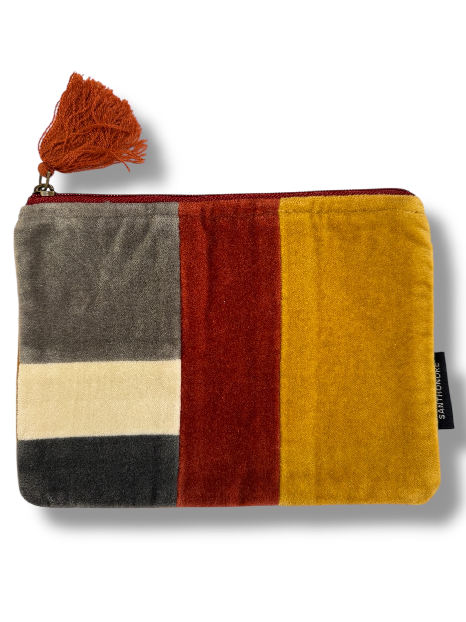 Pochette in velluto ricamato 3 misure