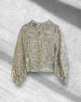 Top con ricami e paillettes