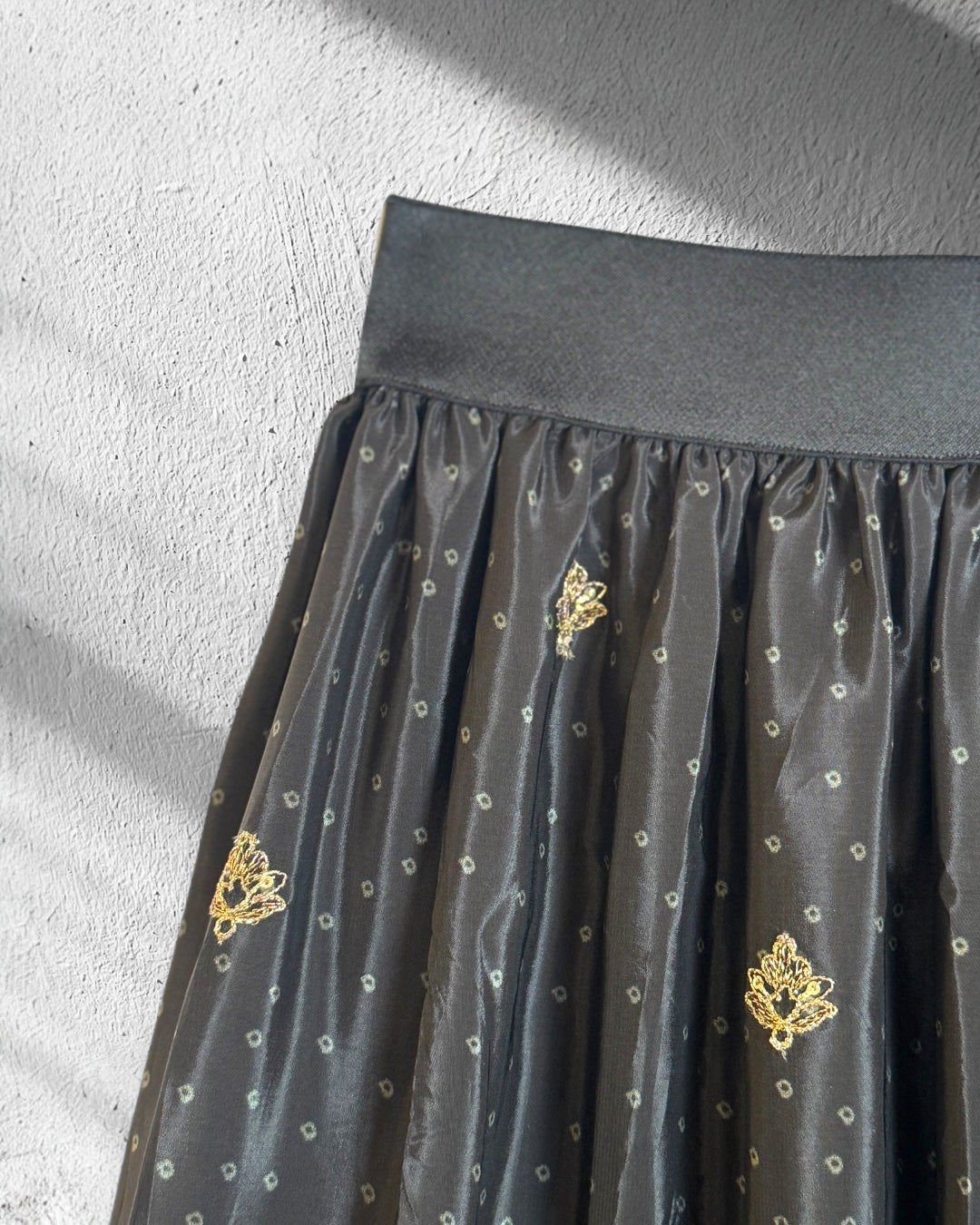 Gonna con tessuto sari