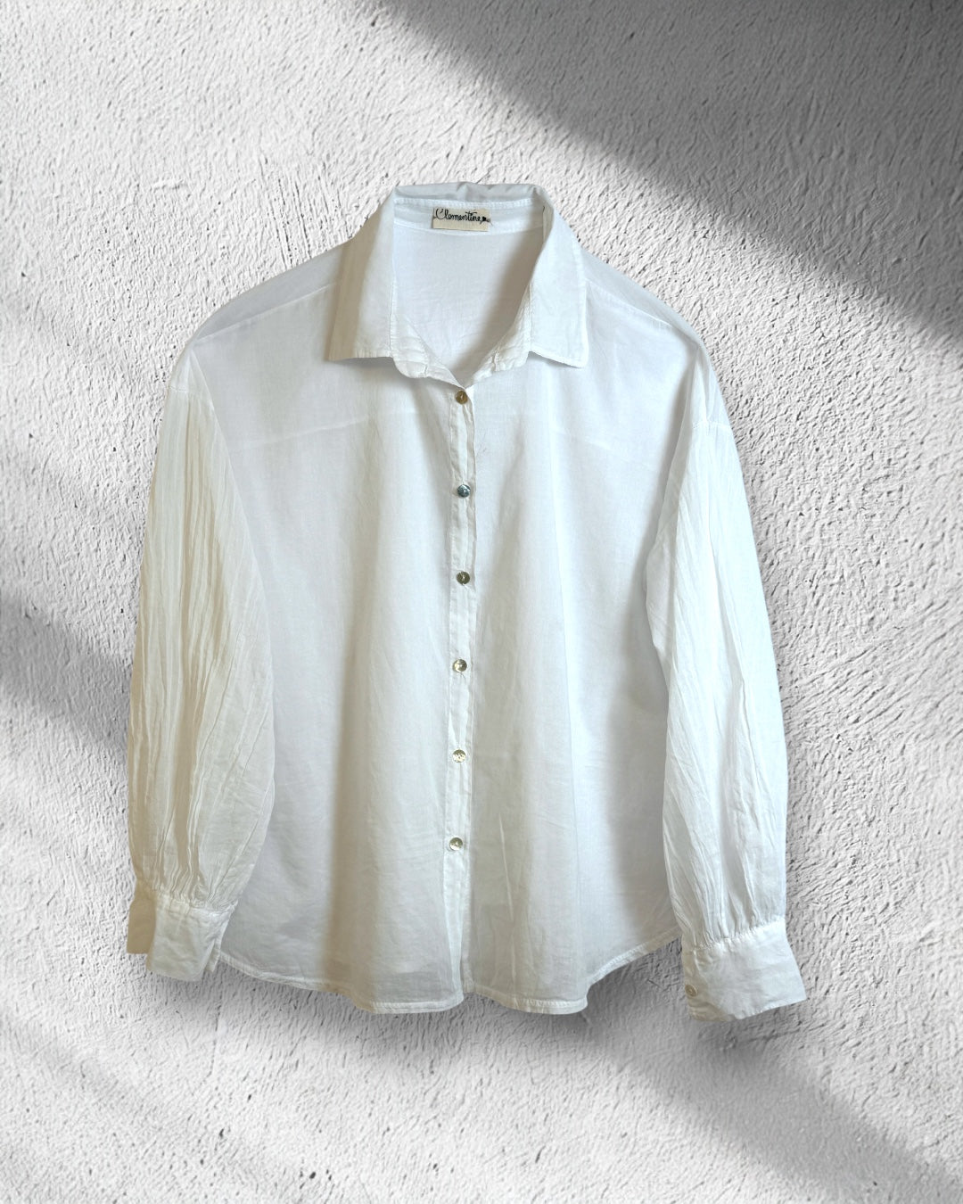 Camicia uomo in voile di cotone