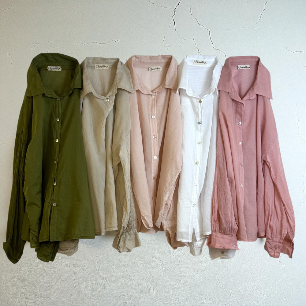 Camicia uomo in voile di cotone